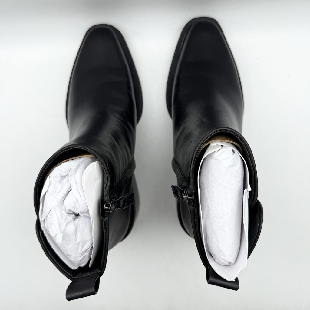 Franco Sarto Womens Dalden Ankle Boots US 6.5 M EU 36.5 Black Leather NWOB