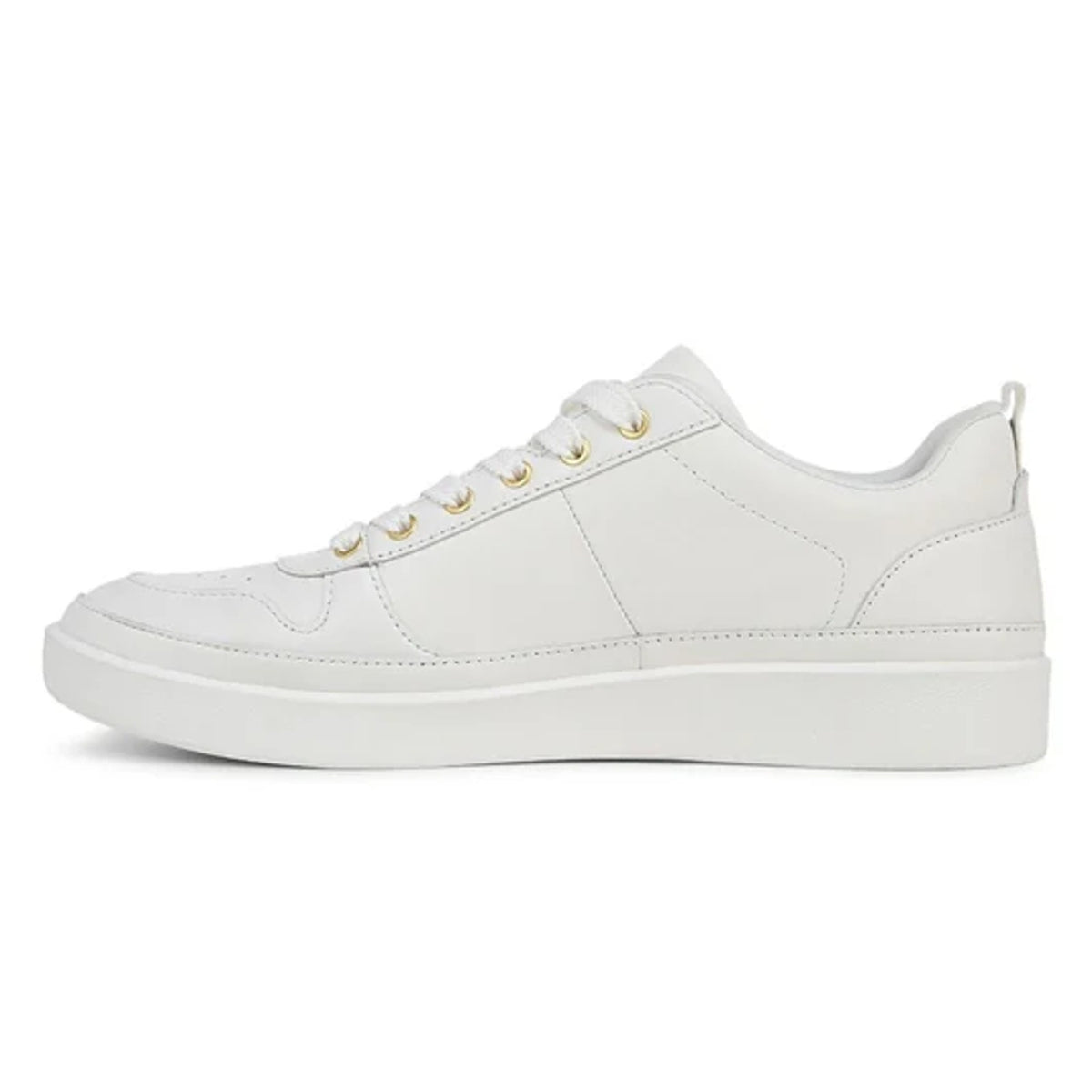 Vionic Womens Elise Sneakers Size 9.5 Wide EU 40.5 White Leather NIB