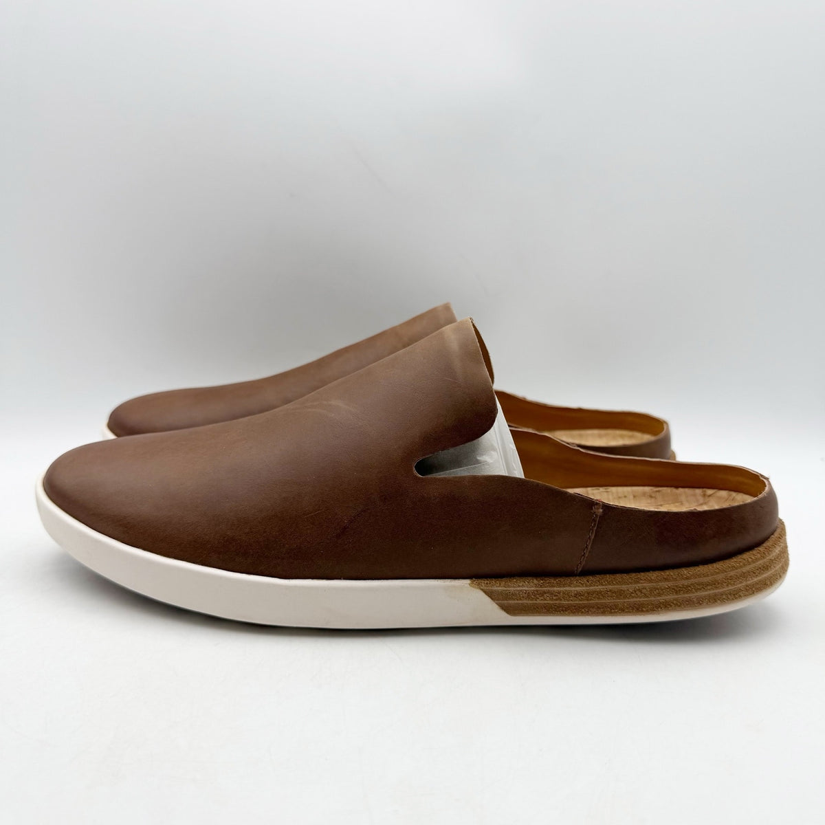 Kork-Ease Womens Phoebe Mules Size 9.5 M Brown Leather Waterproof NWOB