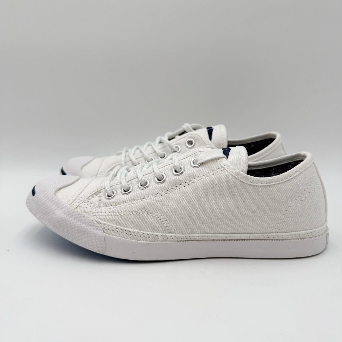 Converse Womens Jack Purcell Casual Low Sneakers Size 6.5 White Canvas NIB