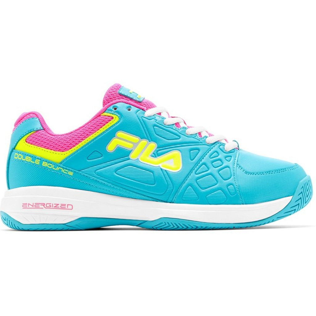 FILA Womens Double Bounce 3 Pickleball Athletic Shoes Size 7.5 Blue Pink NIB