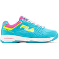FILA Womens Double Bounce 3 Pickleball Athletic Shoes Size 7.5 Blue Pink NIB