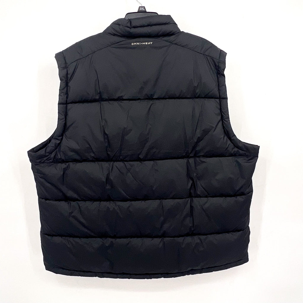 COLUMBIA Men's Pike Lake II Puffer Vest XL Black Insulated Omni-Heat NWT