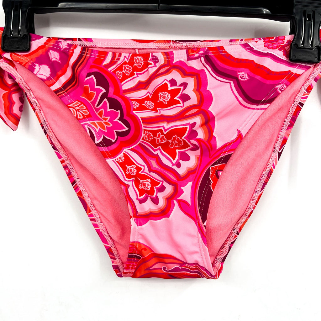 LAUREN RALPH LAUREN Provence Paisley Hipster Bottom Size 4 Pink Side Tie NWT