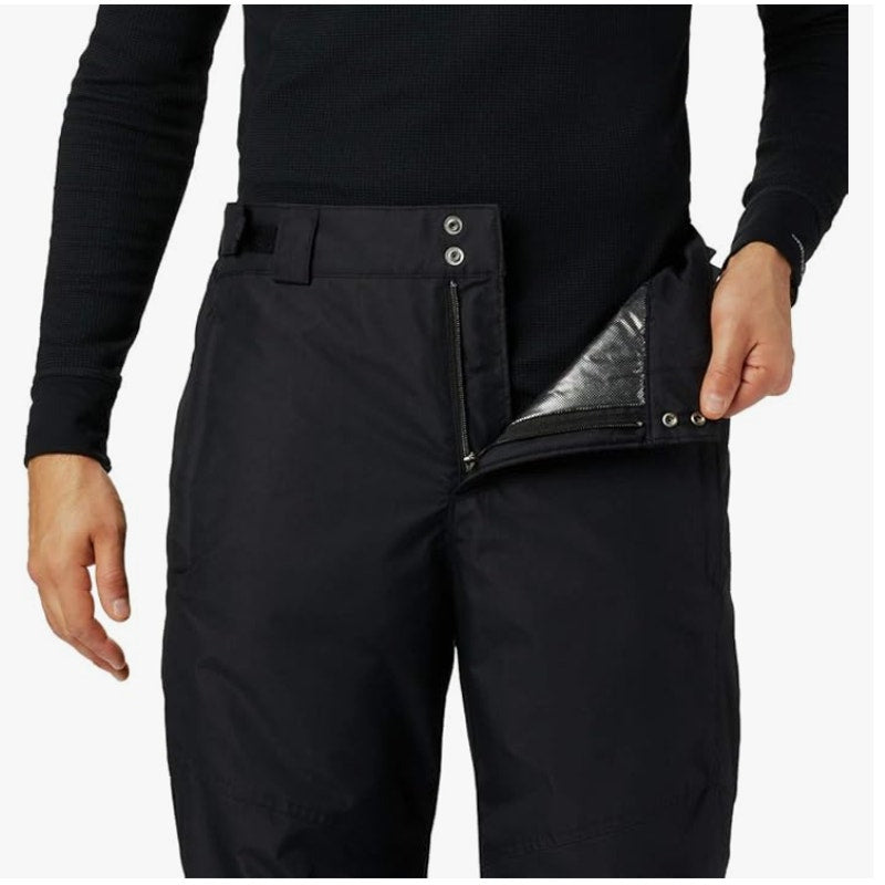 Columbia Mens Bugaboo II Insulated Snow Pants 3X Black 28" Inseam Waterproof NWT