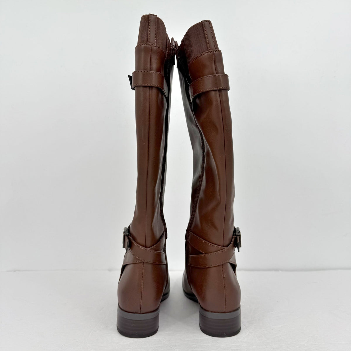 Naturalizer Womens Sahara Knee High Boots Size 8 M WIDE CALF Dark Brown NIB