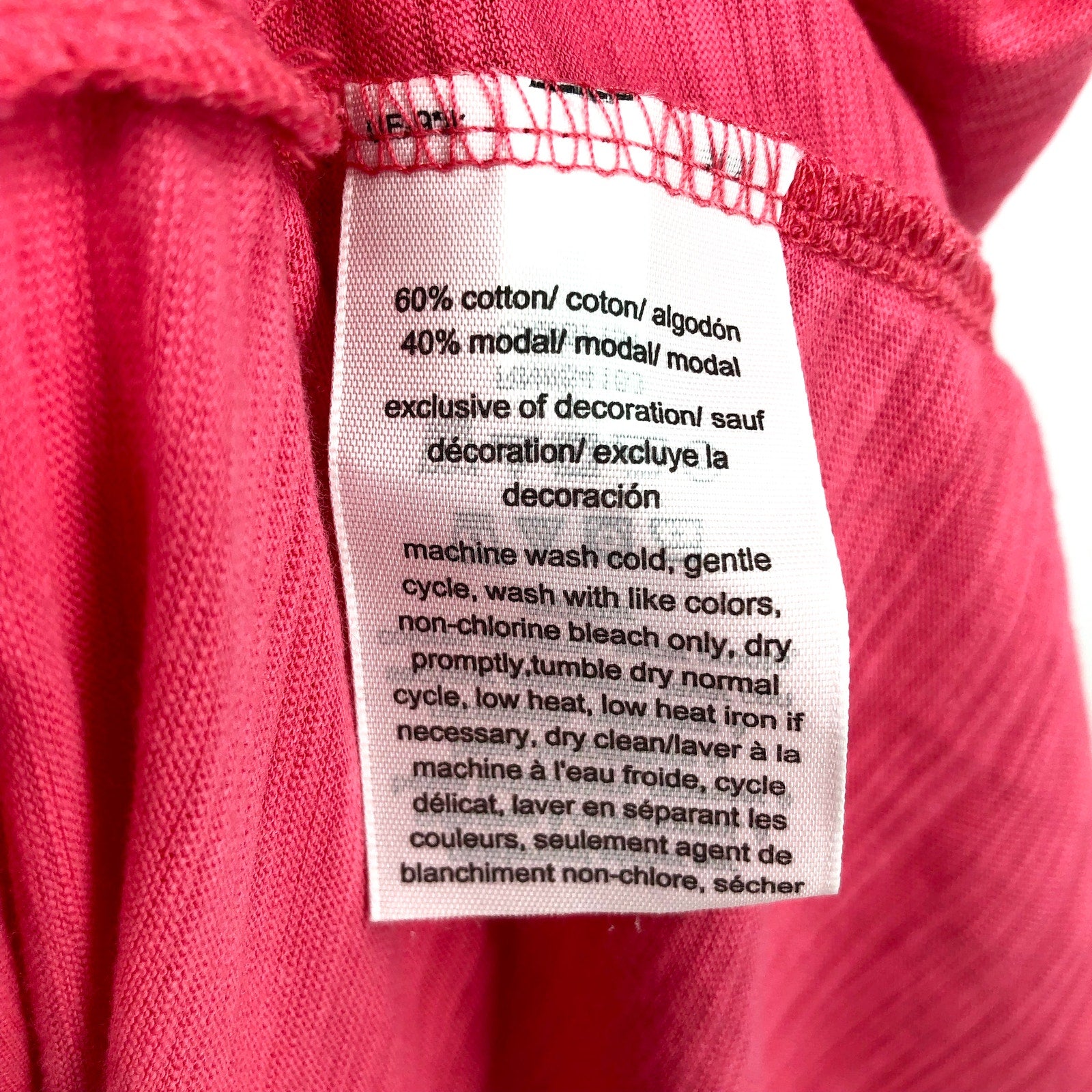 TOMMY HILFIGER Women's Knit Dress Large Pink Short Sleeve Cotton Modal NWT
