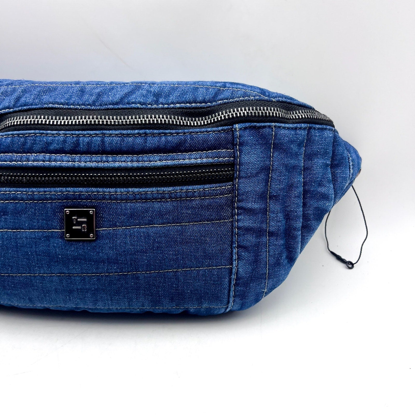 THINK ROYLN Sister Sling Denim Crossbody Bag Blue Stone Washed NWT