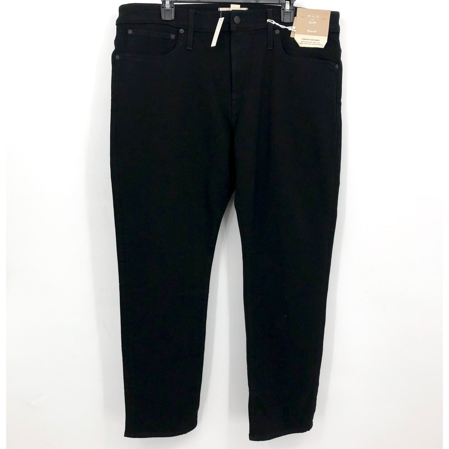 MADEWELL Men's Slim Jeans 38x30 Black Bainhart ND479 COOLMAX Denim NWT