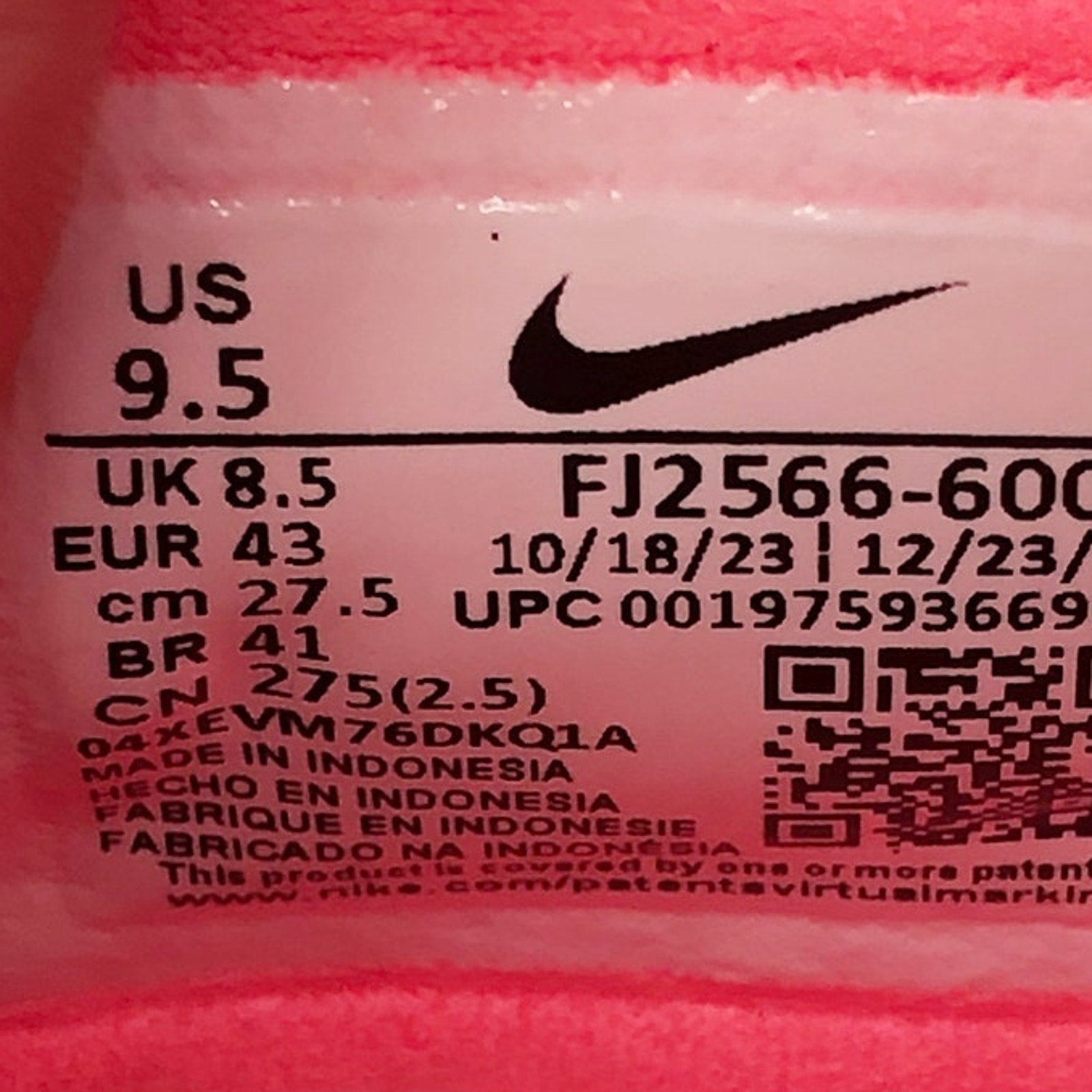 Nike Mens Phantom Luna 2 Academy TF Soccer Shoes Size 9.5 Pink Turf FJ2566 NWOB