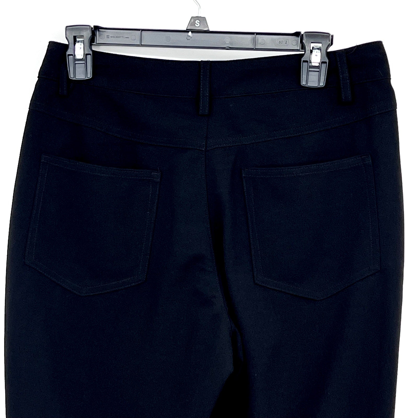 BCBGENERAION Women's Knit Ankle Pants Small Black Stretch Tapered Leg NWOT