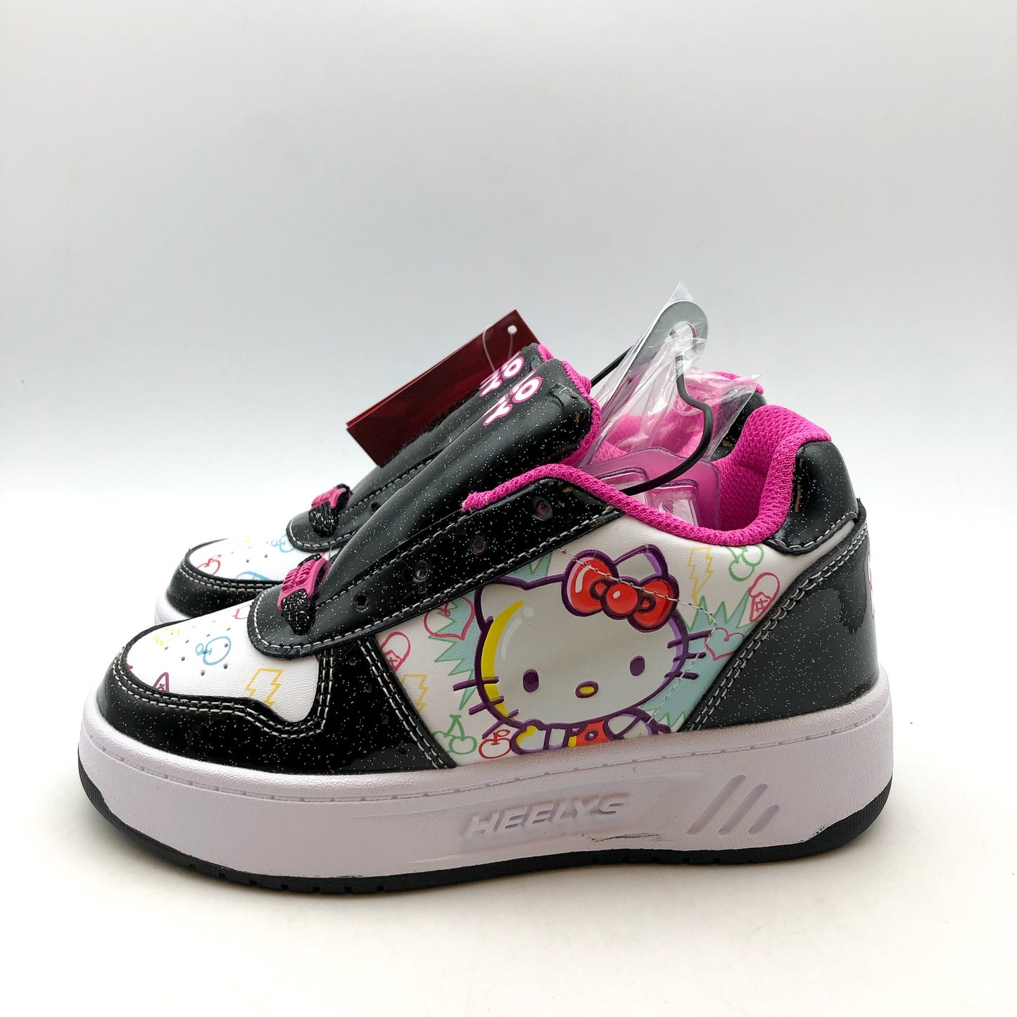 Heelys Girls Hello Kitty Kama Sneakers Youth 13 C EU 31 Black White Multi NIB