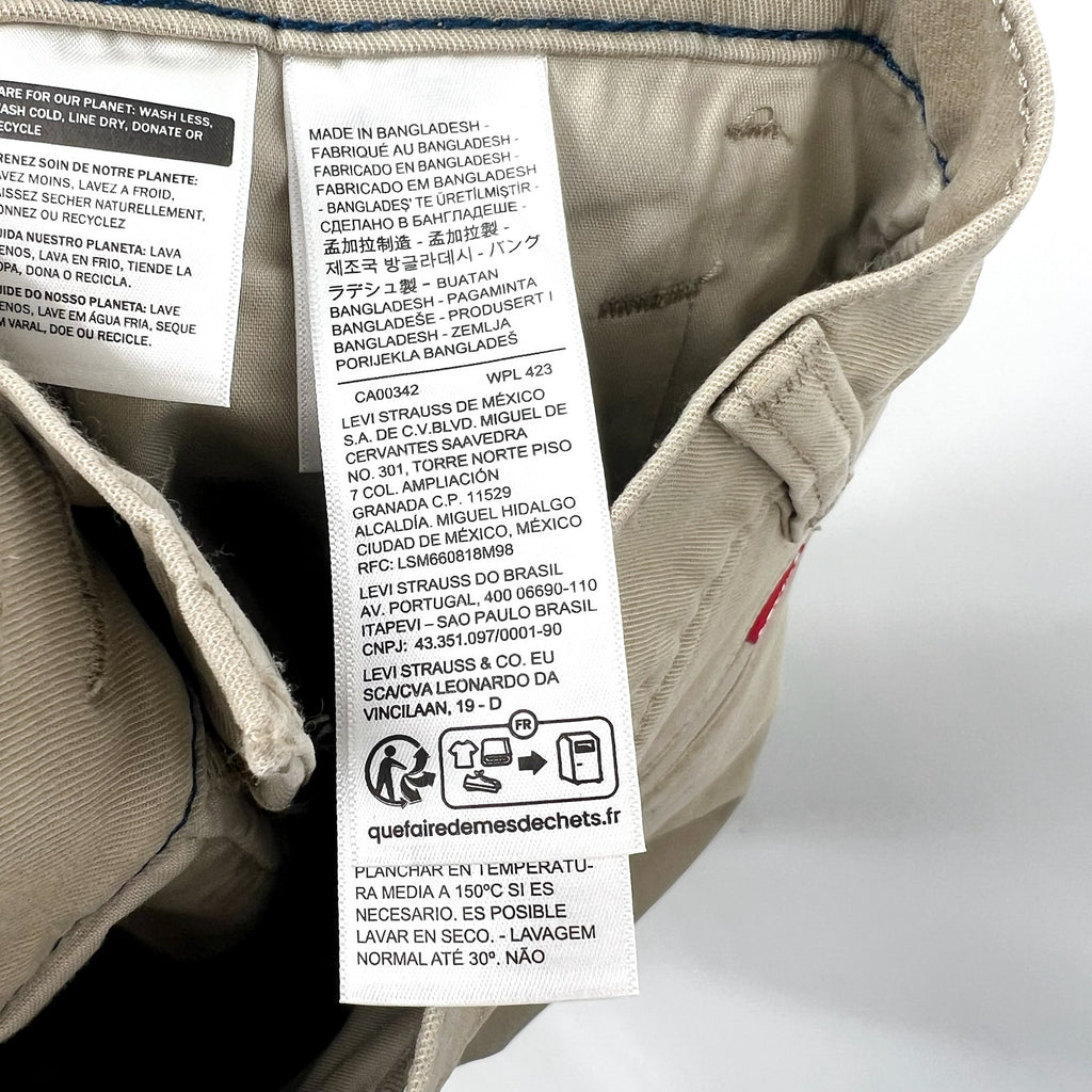 LEVI'S Men's XX Standard Taper Chinos 34x34 Tan True Chino Pants 85226-0069 NWT