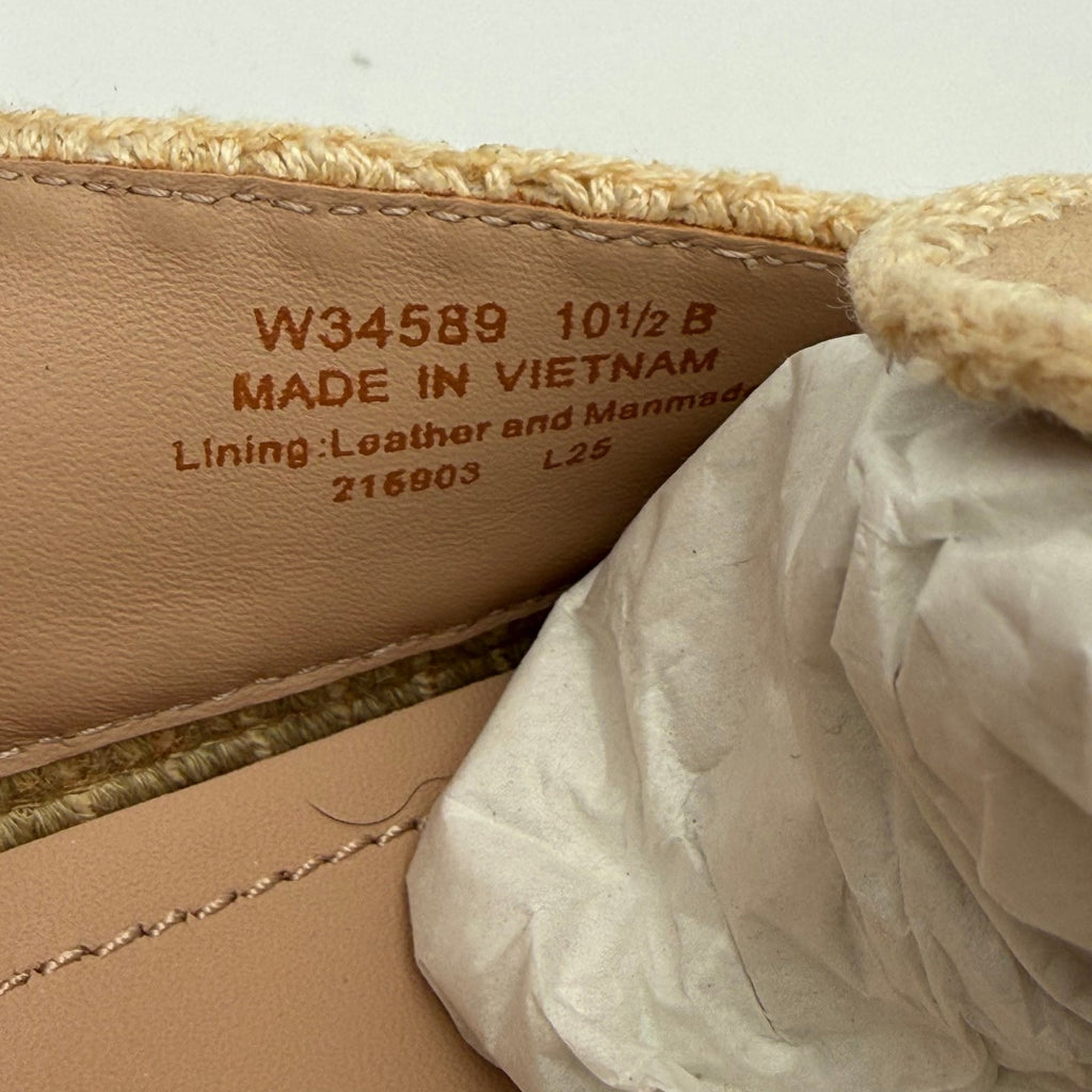 Cole Haan Womens Cloudfeel Asbury Espadrille Loafers Size 10.5 Tan Suede NIB