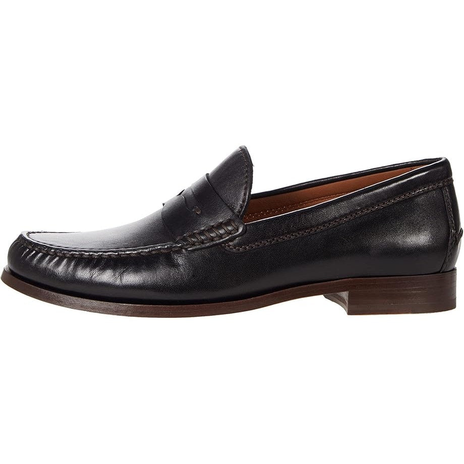 Johnston & Murphy Mens Baldwin Penny Loafers Size 13 M Black Leather NIB
