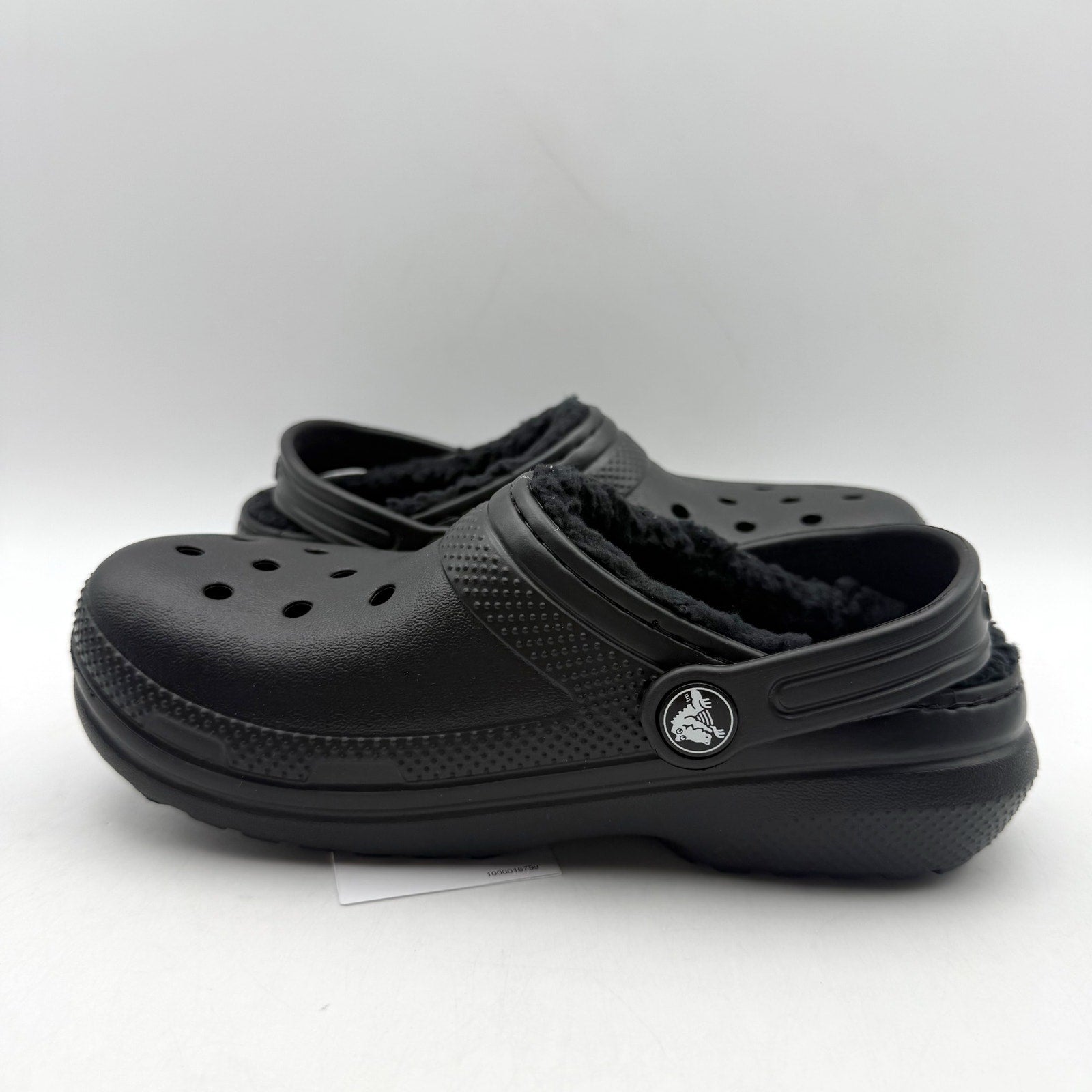 Crocs Kids Classic Lined Clogs C13 EU 30.5 Black Lightweight NWT
