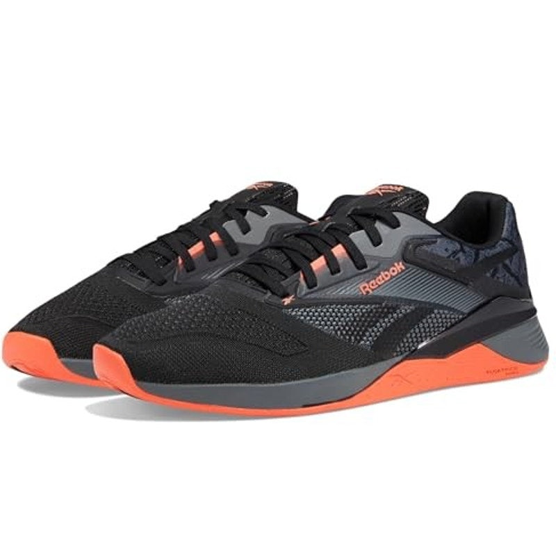 Reebok Mens Nano X4 Training Sneakers US 14 EU 48.5 Black Orange Athletic NWOB