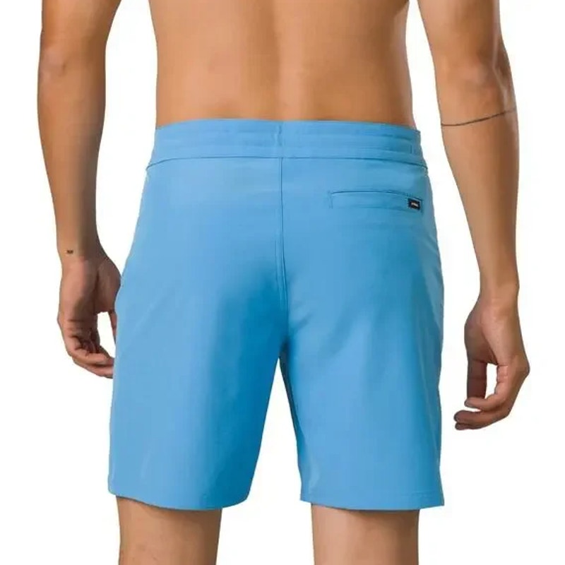 PRANA Men's Riveter Board Shorts Small Size 31 Blue Clear Sky 7" Inseam NWT