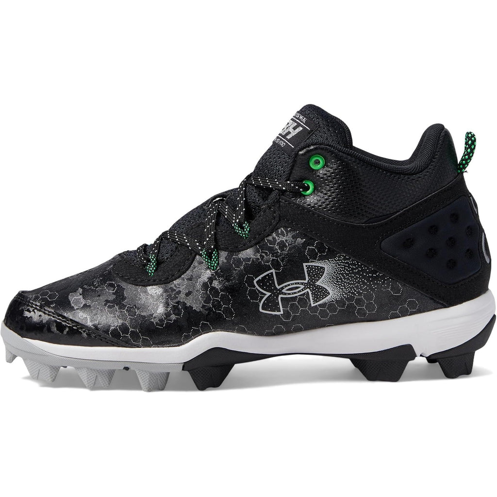 Under Armour Mens Bryce Harper 8 Mid RM Baseball Cleats Size 13 Black Green NWOB