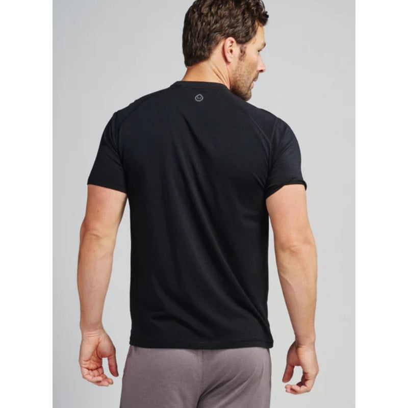 TASC Mens Carrollton Fitness T-Shirt Small Black Short Sleeve Organic Cotton NWT