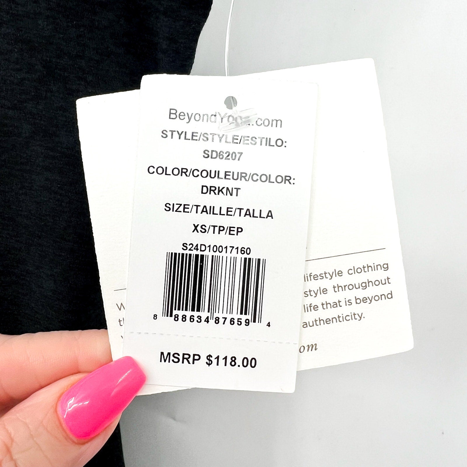 BEYOND YOGA Women's Movement Dress XS Grey Darkest Night Spacedye NWT