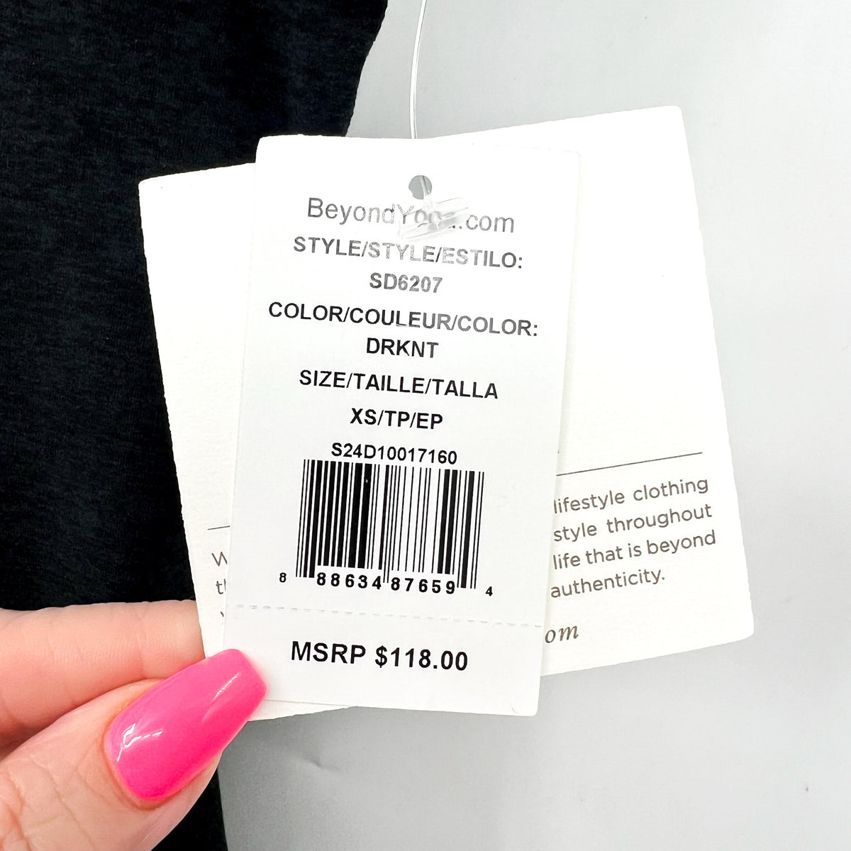 BEYOND YOGA Women's Movement Dress XS Grey Darkest Night Spacedye NWT