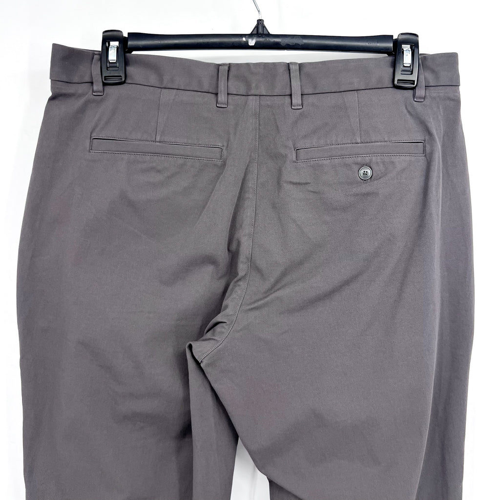 EVERLANE Uniform Mens Performance Chino Pants 35x34 Slate Grey Athletic Fit NWT