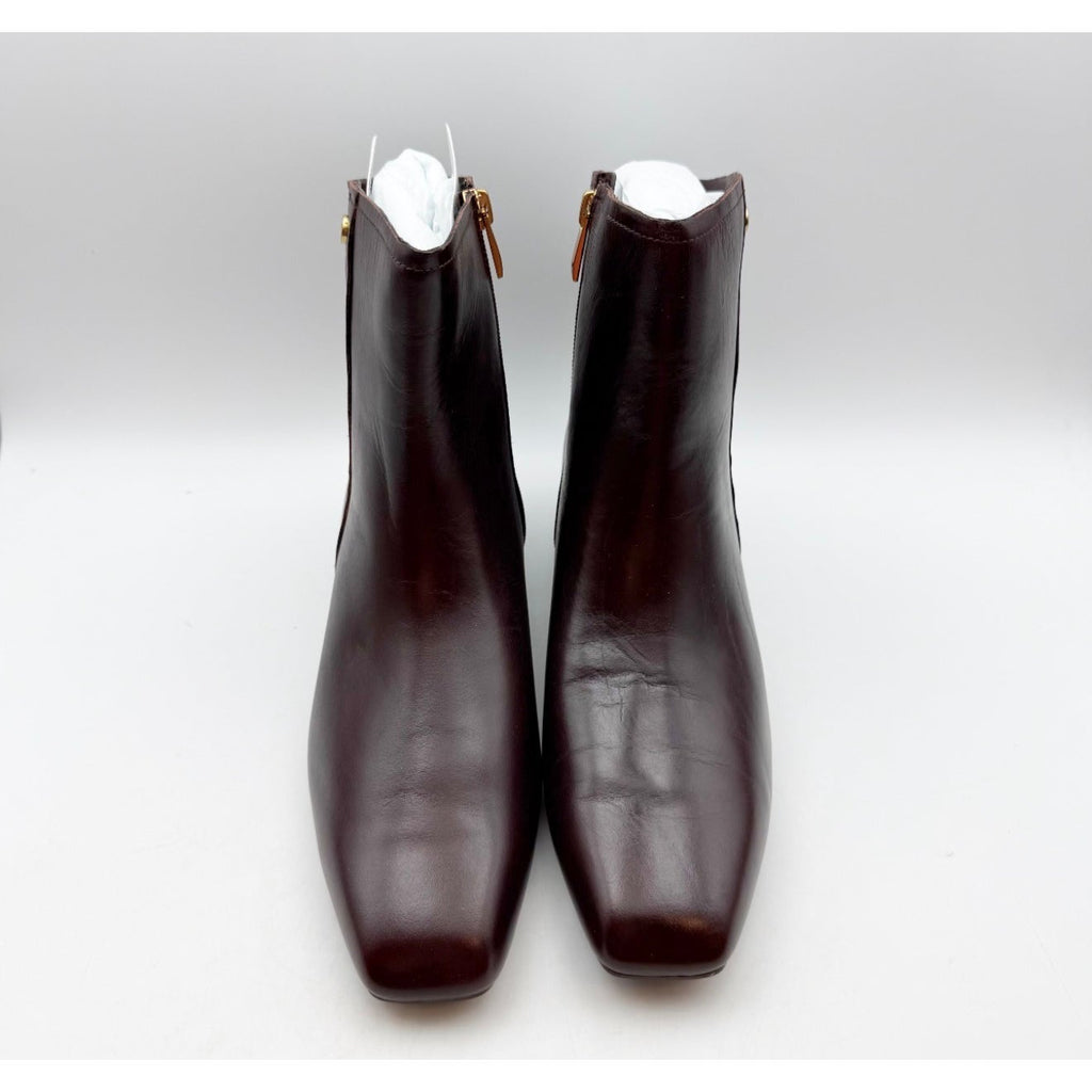 Naturalizer Womens Raffee Ankle Boots US 9.5 M EU 40.5 Brown Leather Booties NIB