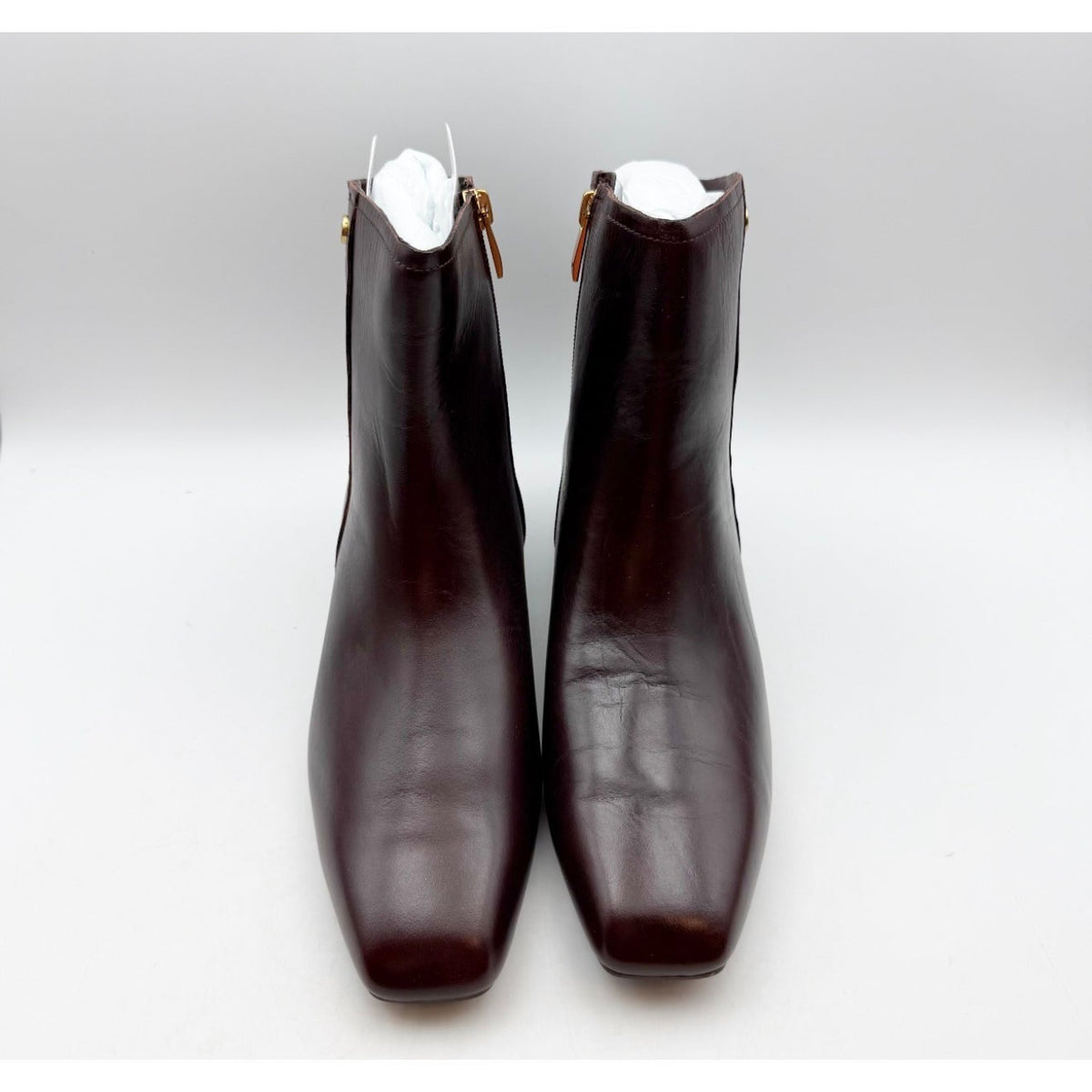 Naturalizer Womens Raffee Ankle Boots US 9.5 M EU 40.5 Brown Leather Booties NIB