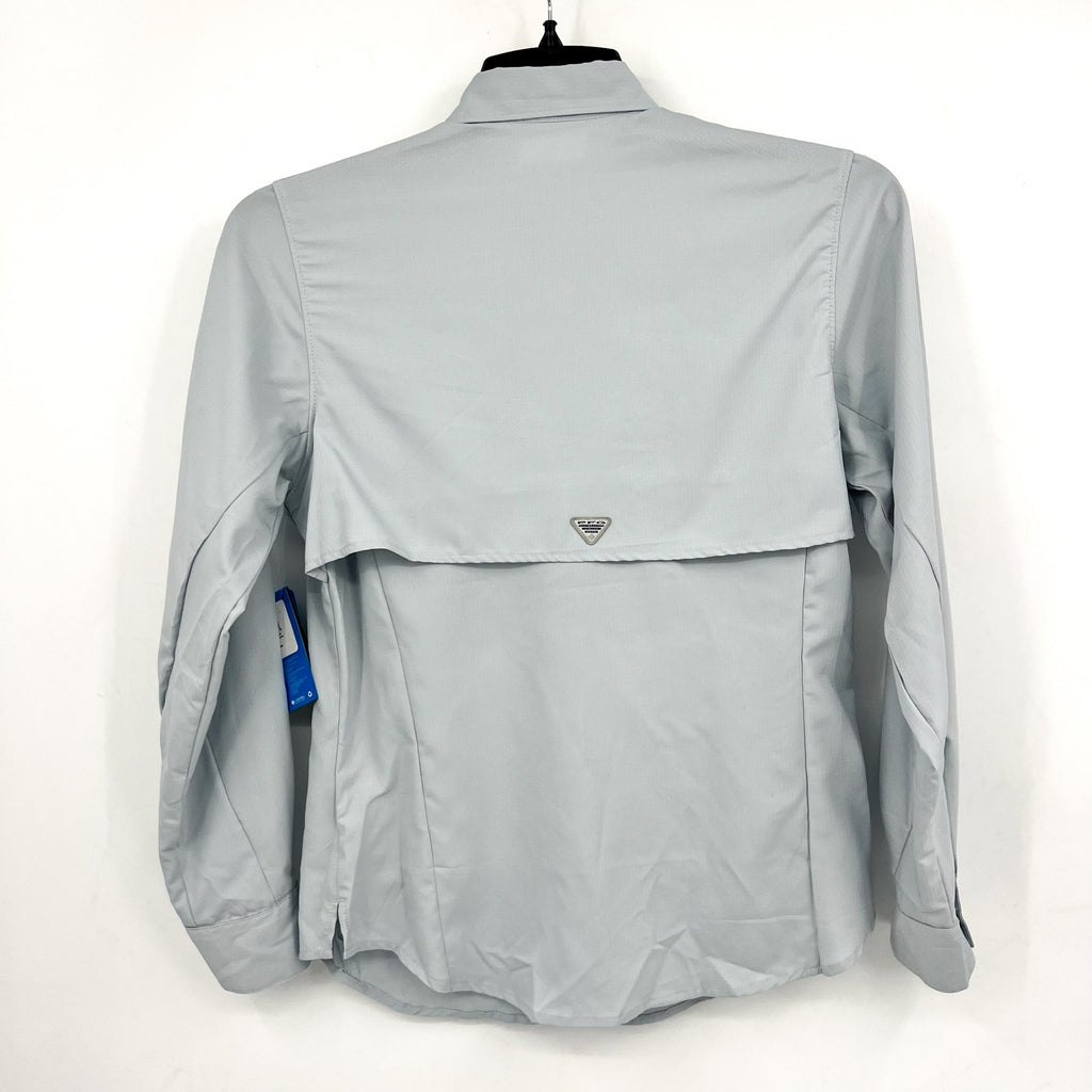 COLUMBIA Women's PFG Tamiami II Long Sleeve Shirt Small Cirrus Grey NWT