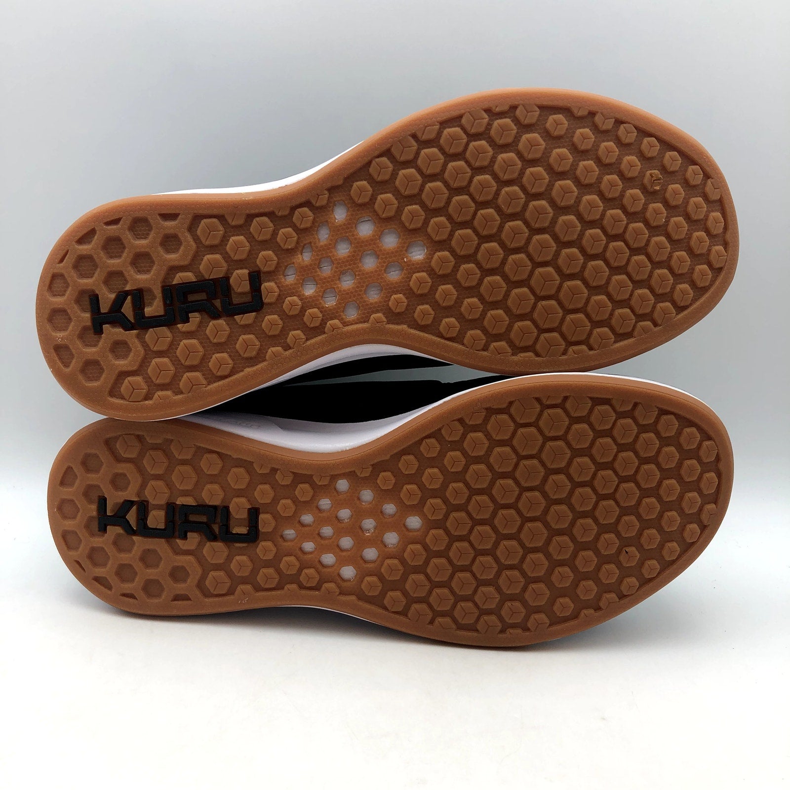 KURU Womens ATOM Athletic Sneaker Size 12 EU 44 Jet Black White Gum NIB