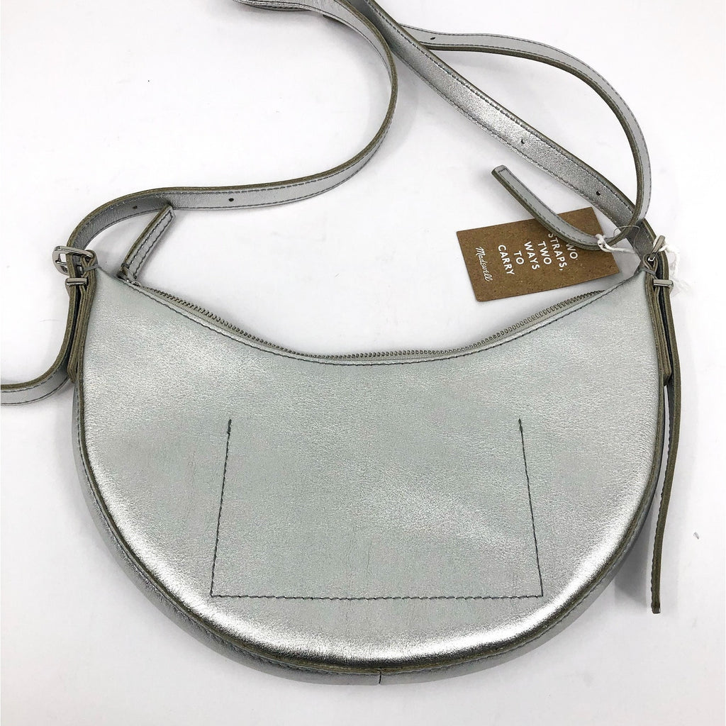 MADEWELL Essential Convertible Top Handle Crossbody Mini Bag Silver NP326 NWT