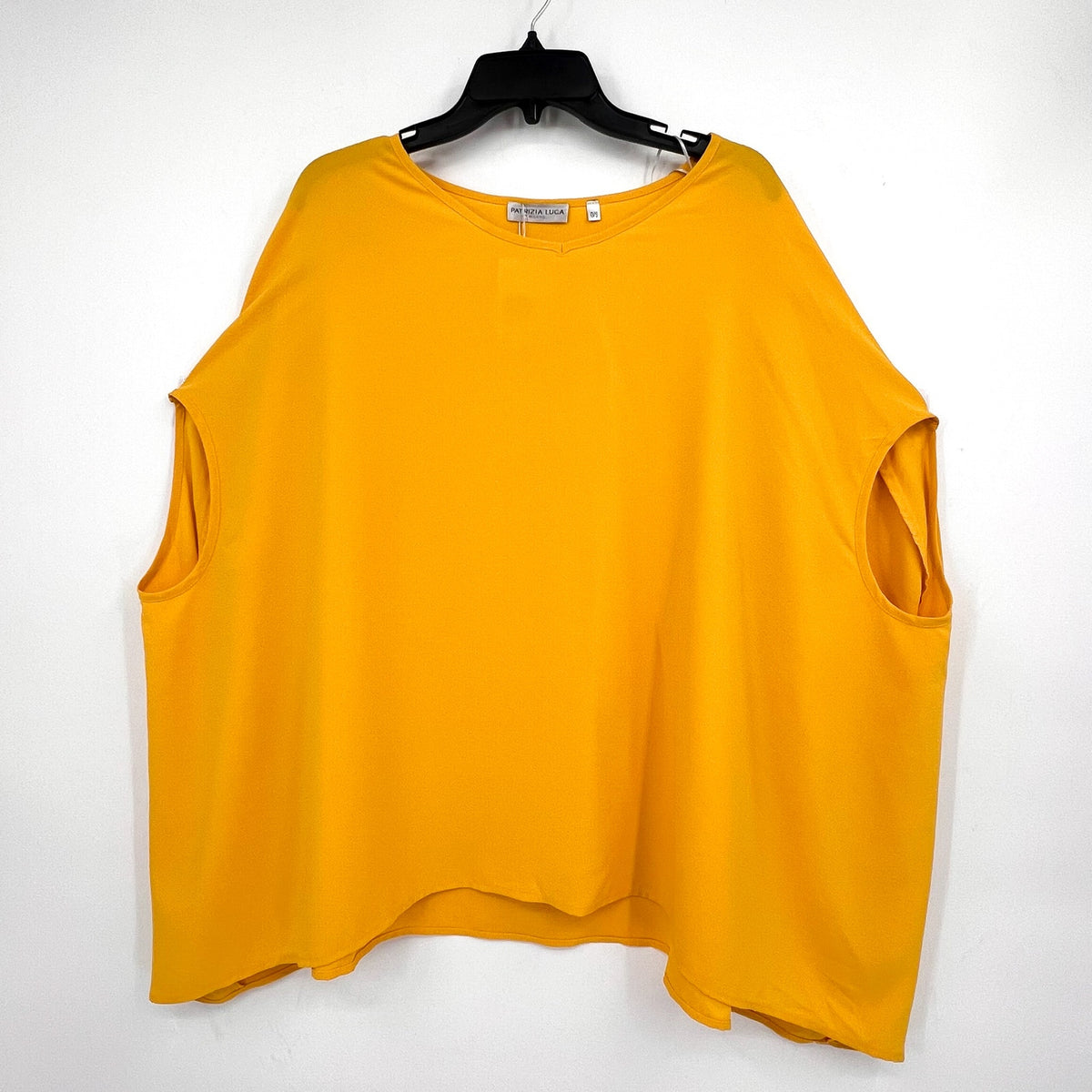 PATRIZIA LUCA Women's Oversized Caftan Tunic Top One Size Bright Yellow NWT