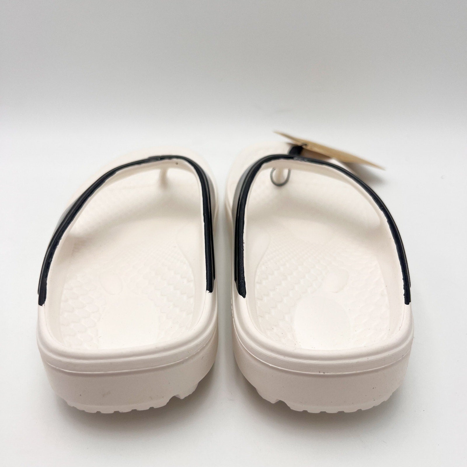 Spenco Women Fusion 2 Pearl Sandals Size 6 Wide Black Slide Flip Flop NWOB