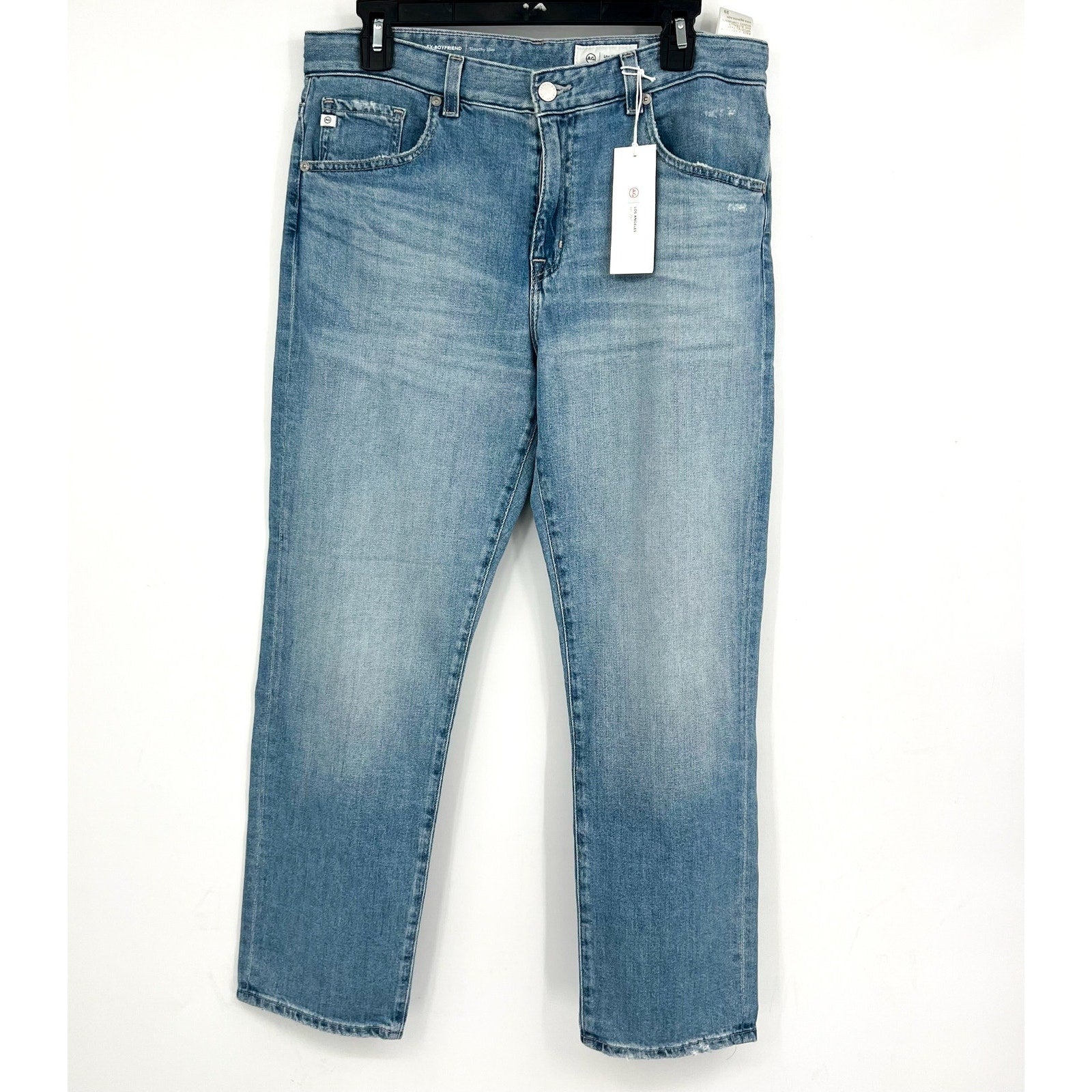 AG ADRIANO GOLDSCHMIED Ex Boyfriend Slouchy Slim Jeans 29x27 US 8 Aries Blue NWT