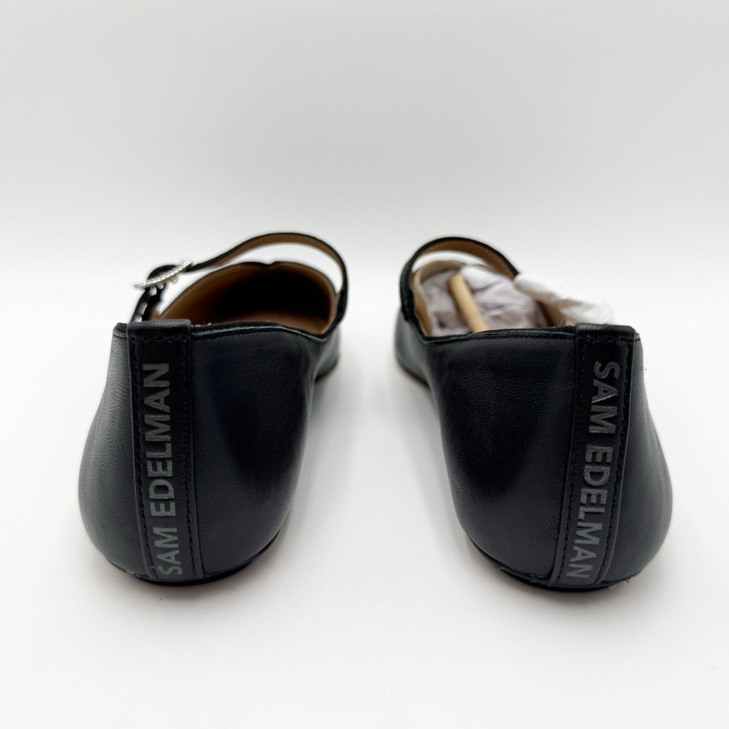Sam Edelman Womens NOA Mary Jane Flats Size 7 M EU 37 Black Leather NIB