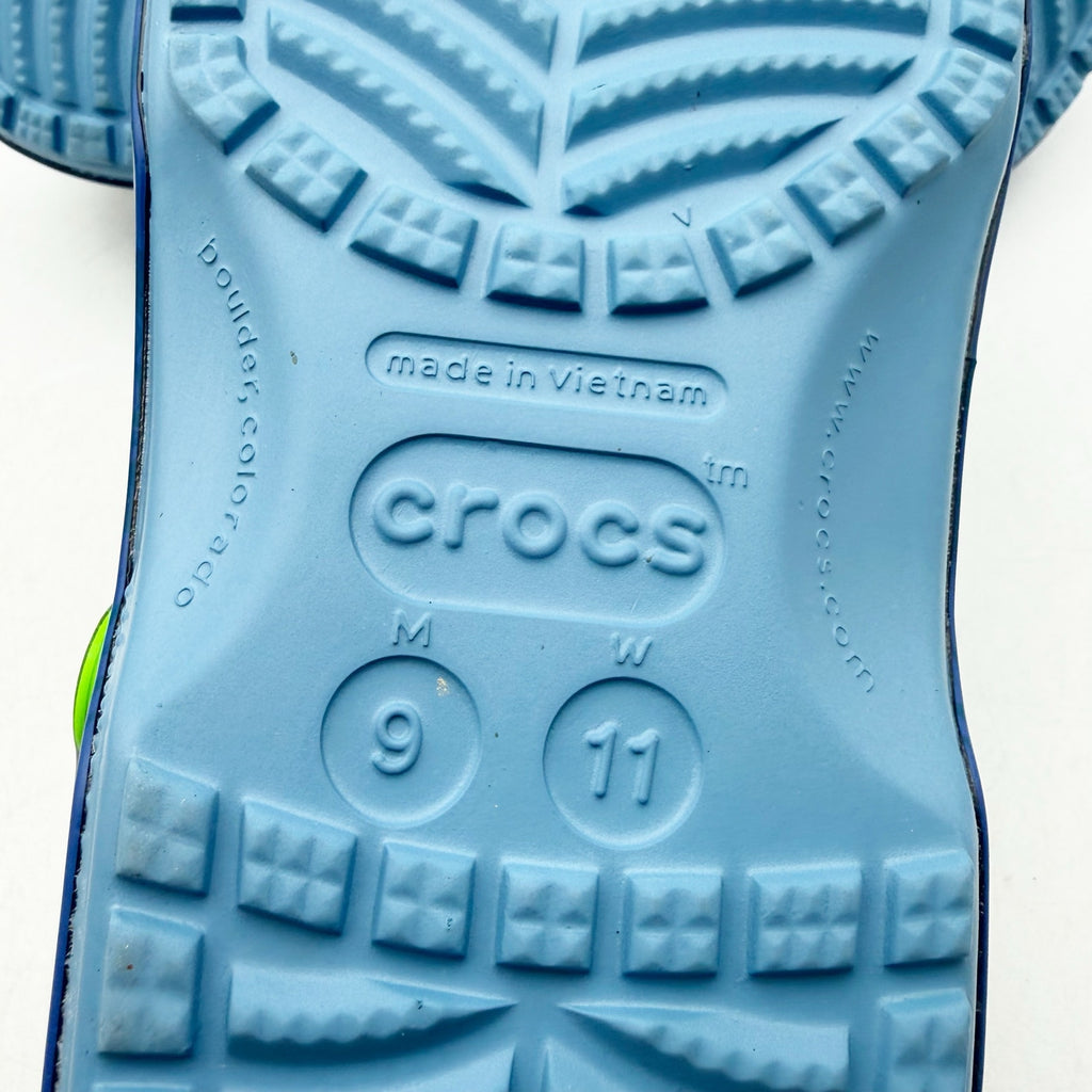 Crocs UNISEX Moana Classic Clog Mens 9 Womens 11 Blue Green NWOB