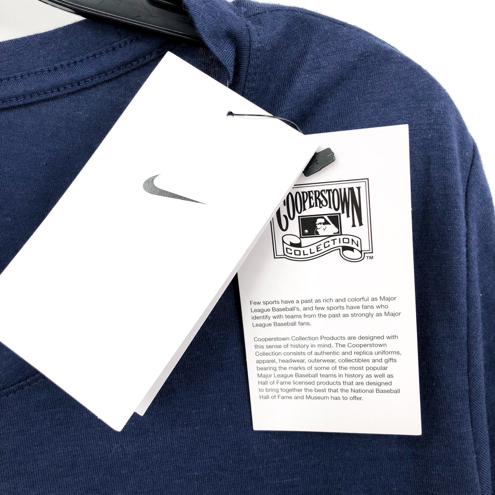 NIKE Women's MLB Houston Cooperstown Arch T-Shirt Large Navy Blue NWT NKMV-44B