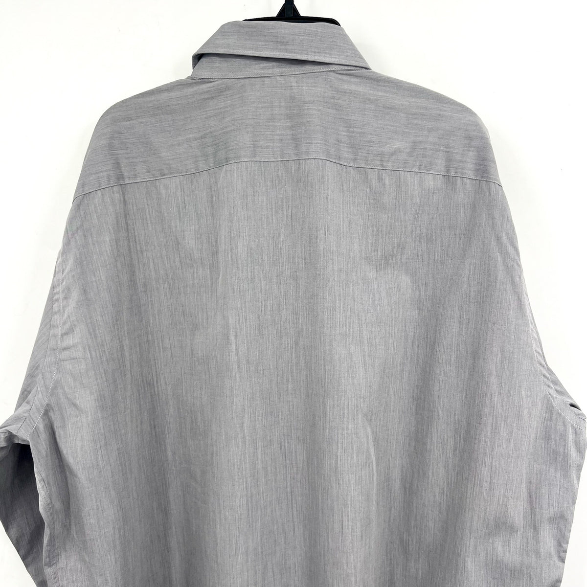CANALI Mens Cotton Long Sleeve Dress Shirt US 44/17.5 Large Grey Button Up NWT