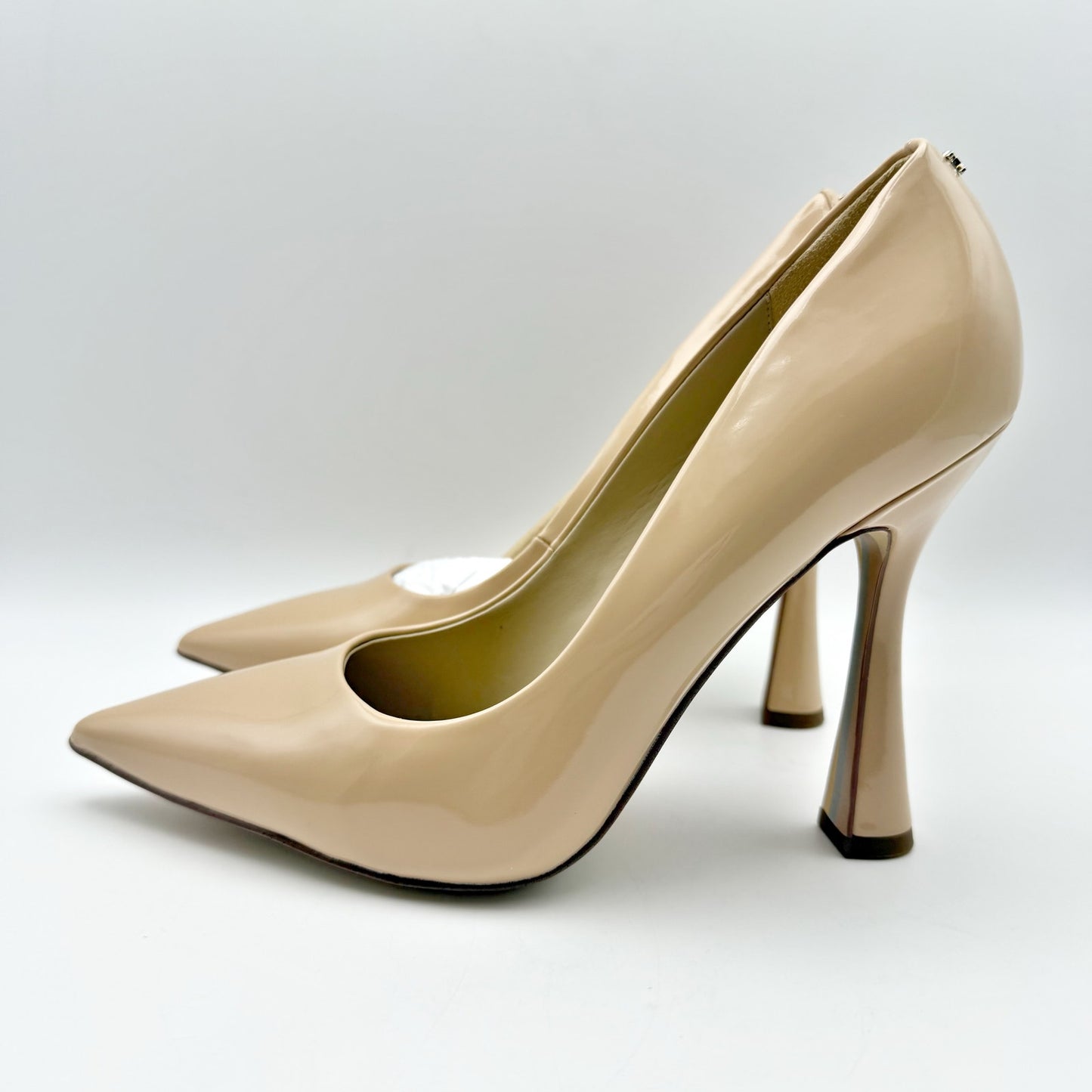 Sam Edelman Womens Antonia Pumps US 7.5 M EU 37.5 Beige Patent Leather NIB