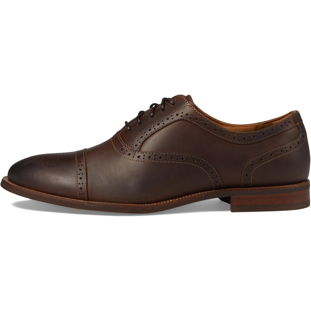 Florsheim Mens Cap Toe Bal Oxford Dress Shoes Size 14 Brown Leather Lace Up NWOB