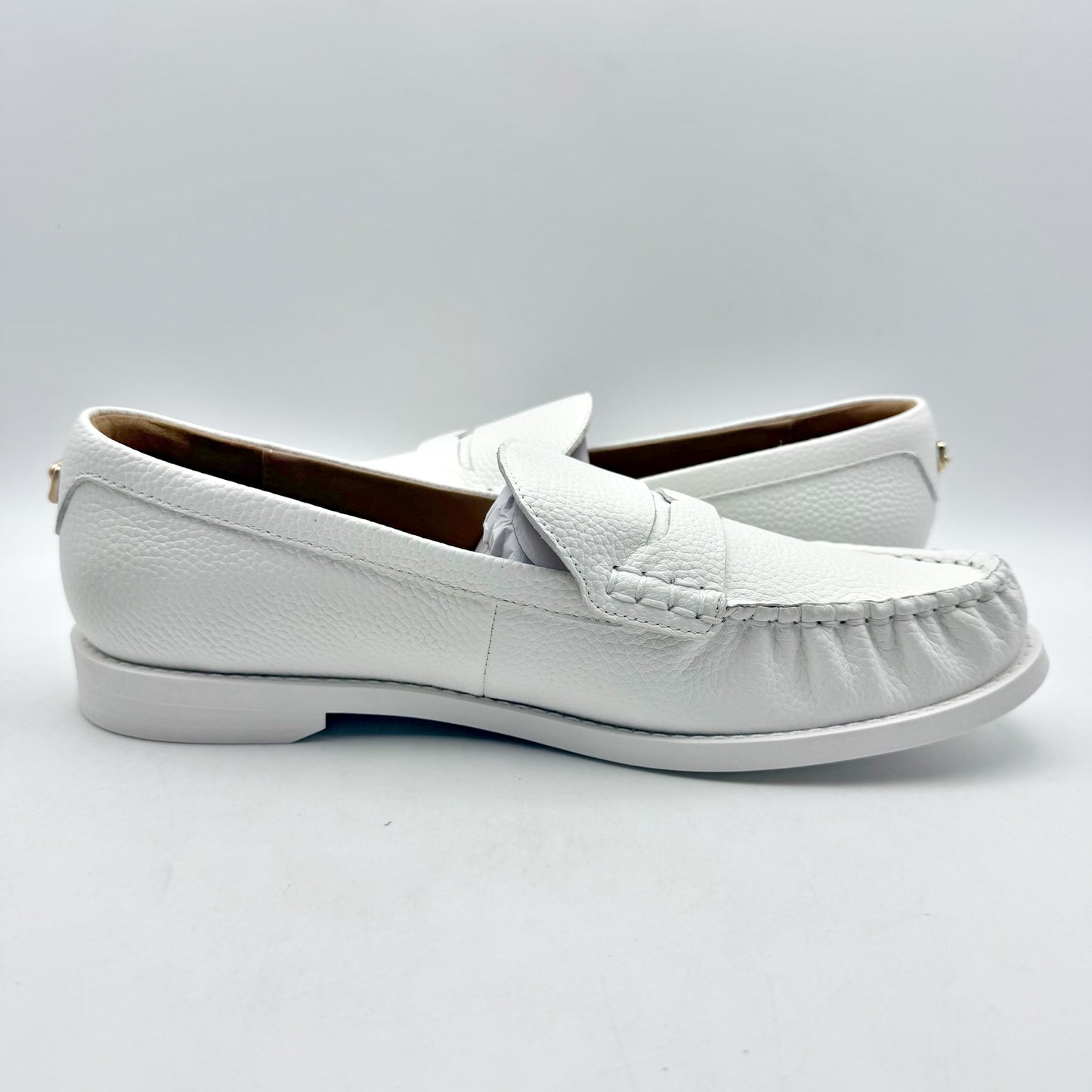 Aerosoles Womens Sienna Loafers US 9.5 M EU 40.5 White Leather NIB