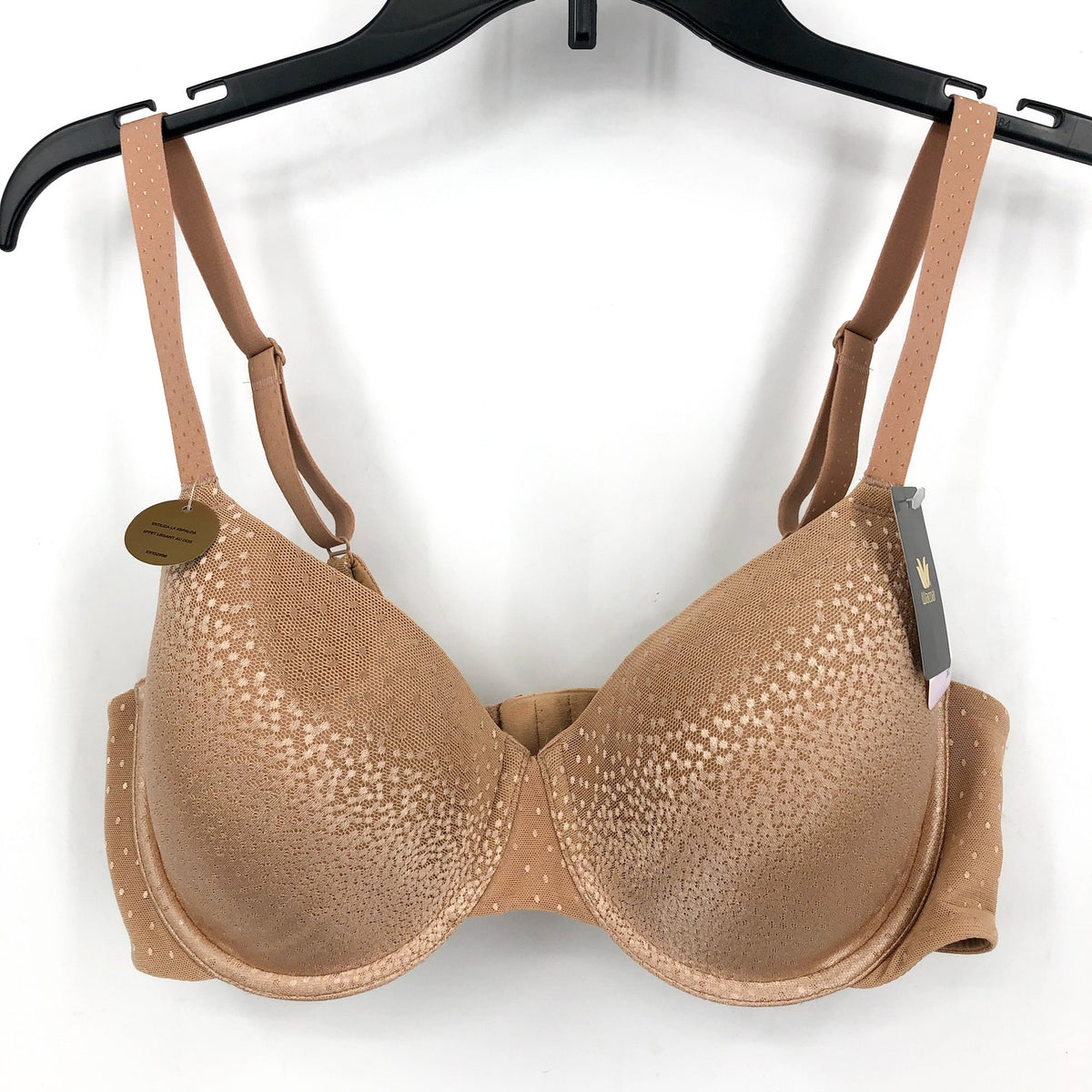 WACOAL Women's 36D Back Appeal Balcony Bra Praline Molded Cup 853303 NWT