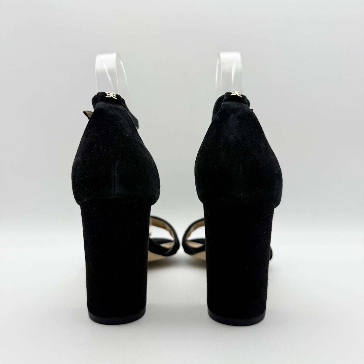 Sam Edelman Womens Robyn Heels Size 10 M Black Suede Ankle Strap NWOB