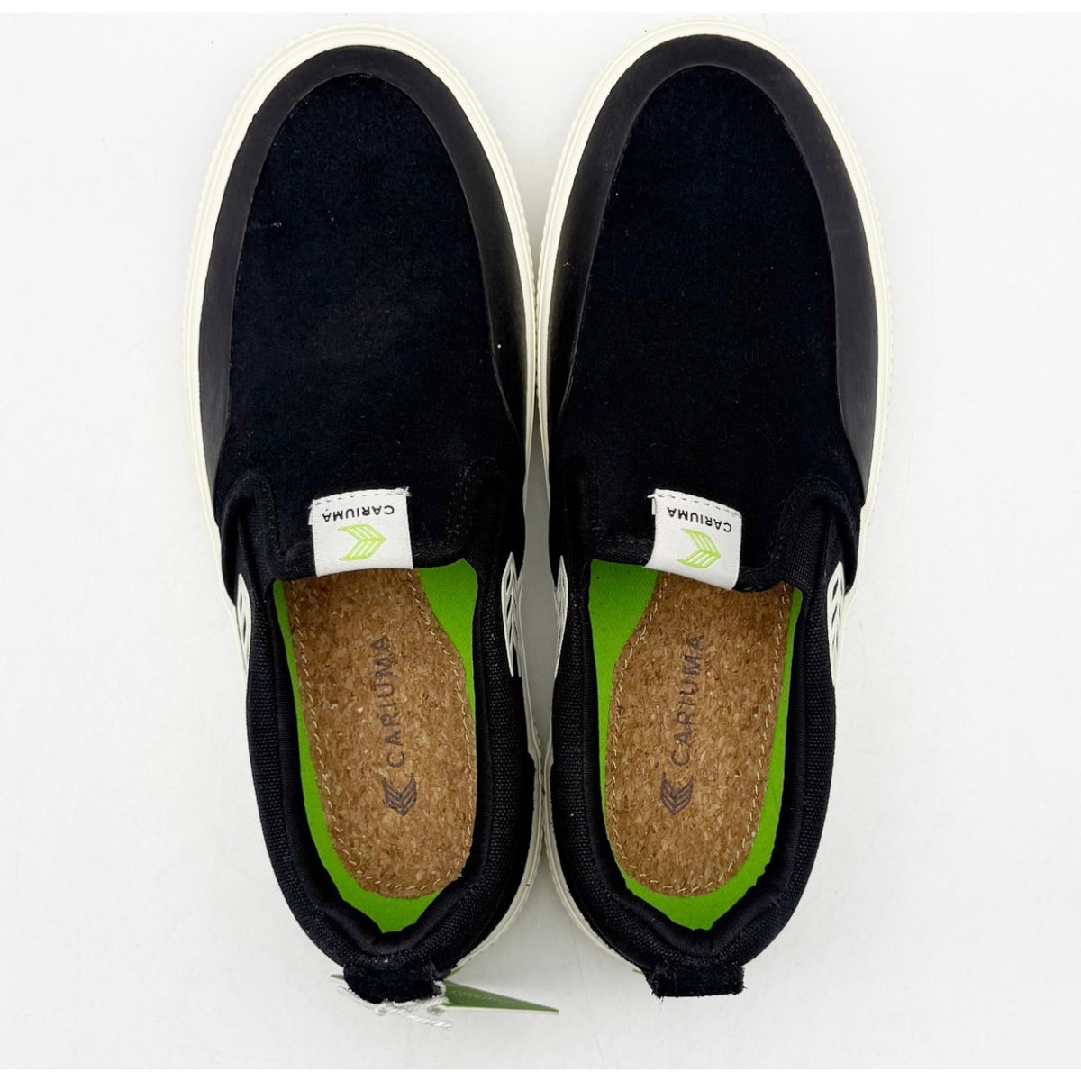 Cariuma Womens Skate Pro Slip On Casual Sneakers Size 6.5 Black Suede NIB