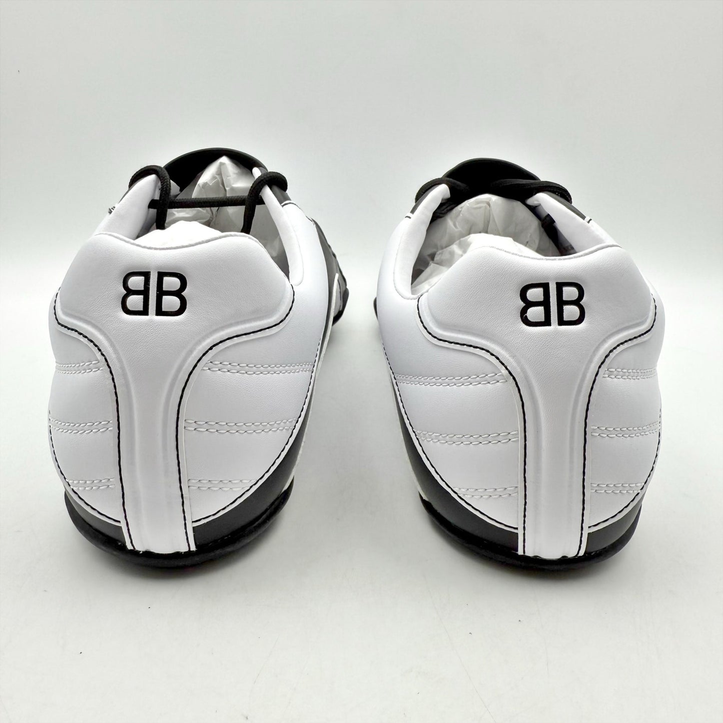 Balenciaga Womens Zen Sneakers US 9 M EU 42 White Black Casual NWOB