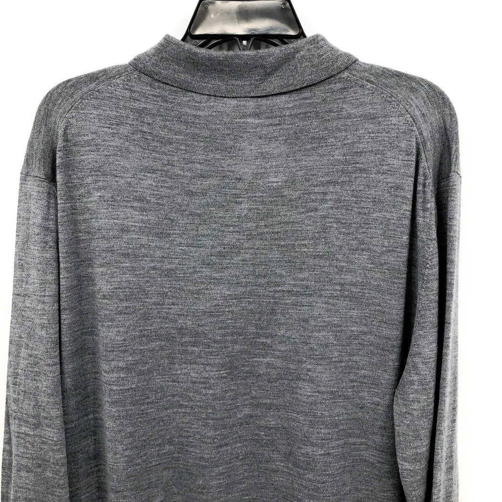 JACK VICTOR Men's Redfren Polo Shirt XL Grey Wool Silk Cashmere Sweater NWOT
