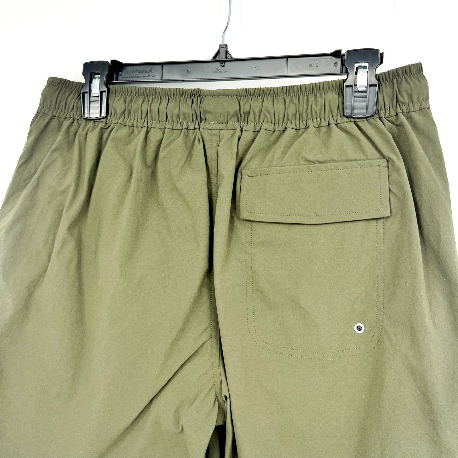 EVERLANE Men's The ReNew Swim Short Medium Dark Forest Drawstring NWOT