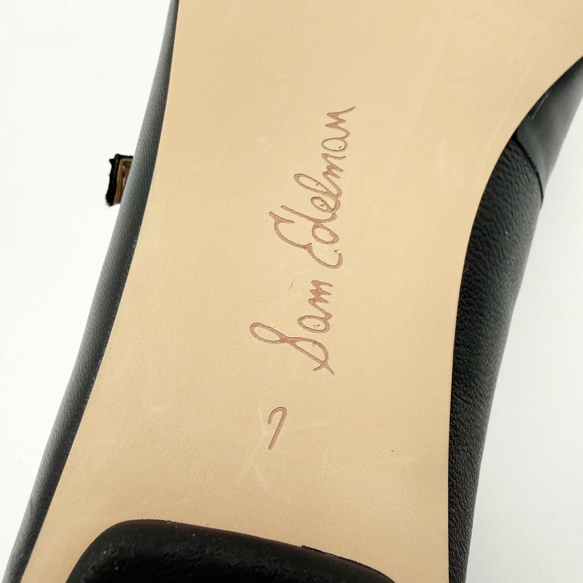 Sam Edelman Womens NOA Mary Jane Flats Size 7 M EU 37 Black Leather NIB