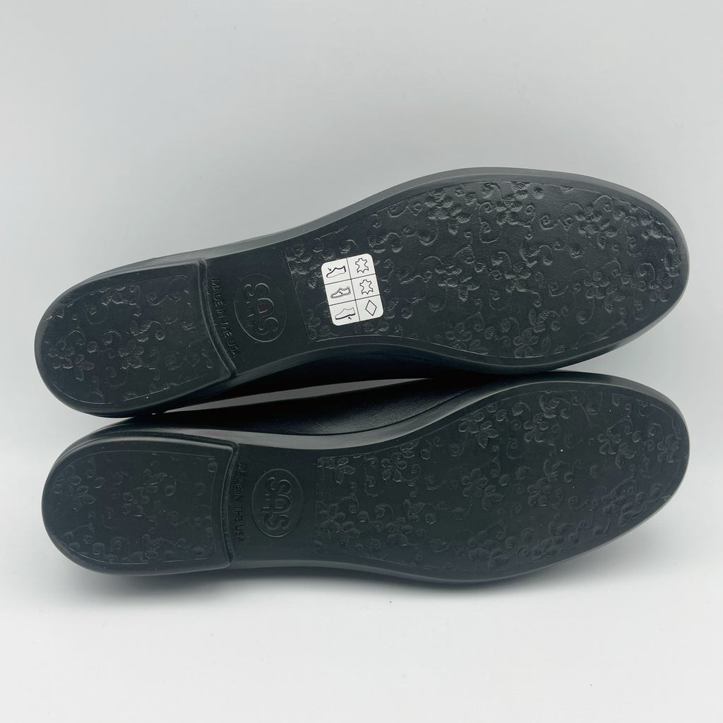 SAS Womens Scenic Ballet Flat US 9 Slim EU 39.5 Black Leather NIB